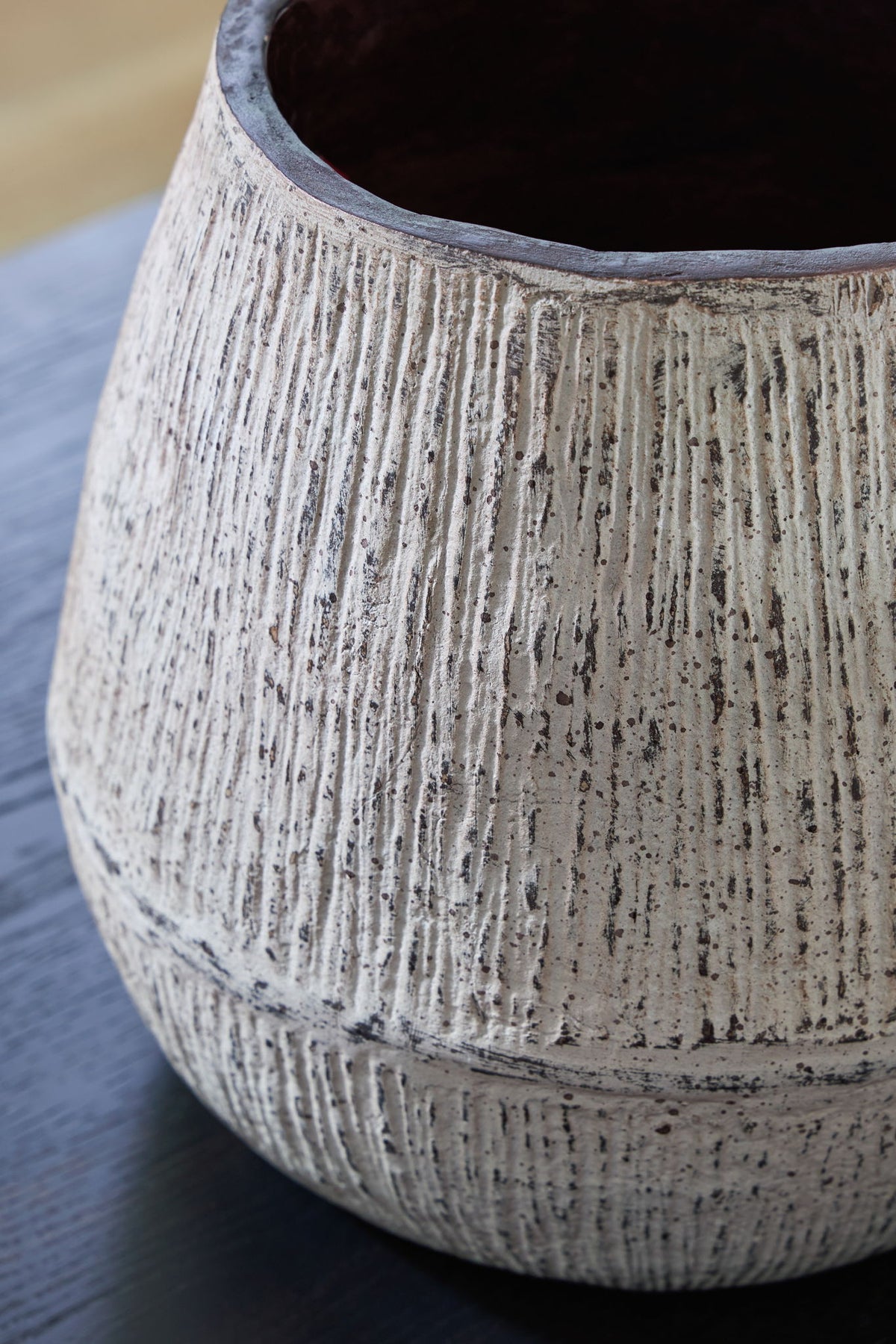 Claymount - Vase - 10" - Distressed Brown - R&R Furniture Gallery (Fountain Valley, CA)