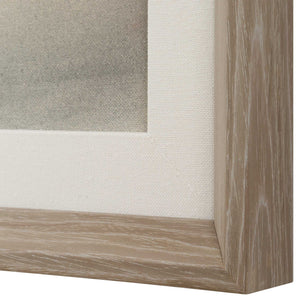 Deep Rains - Framed Abstract Print - Light Gray