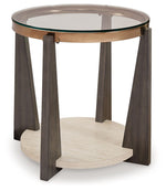Frazwa - Round End Table - Multi - R&R Furniture Gallery (Fountain Valley, CA)