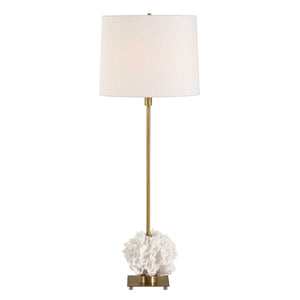Caronia - Coral Buffet Lamp - Brass / Gold / White