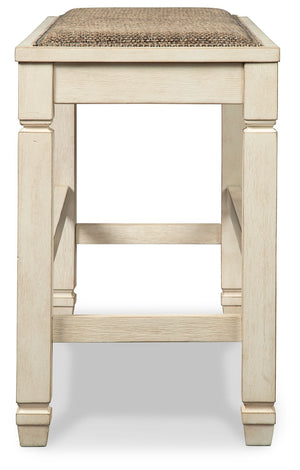 Bolanburg - DBL Counter UPH Bench - Beige - R&R Furniture Gallery (Fountain Valley, CA)