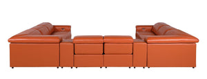 1126 - 10-Piece U-Shaped Sectional Sofa In With 4 Power Recliners & Power Headrests
