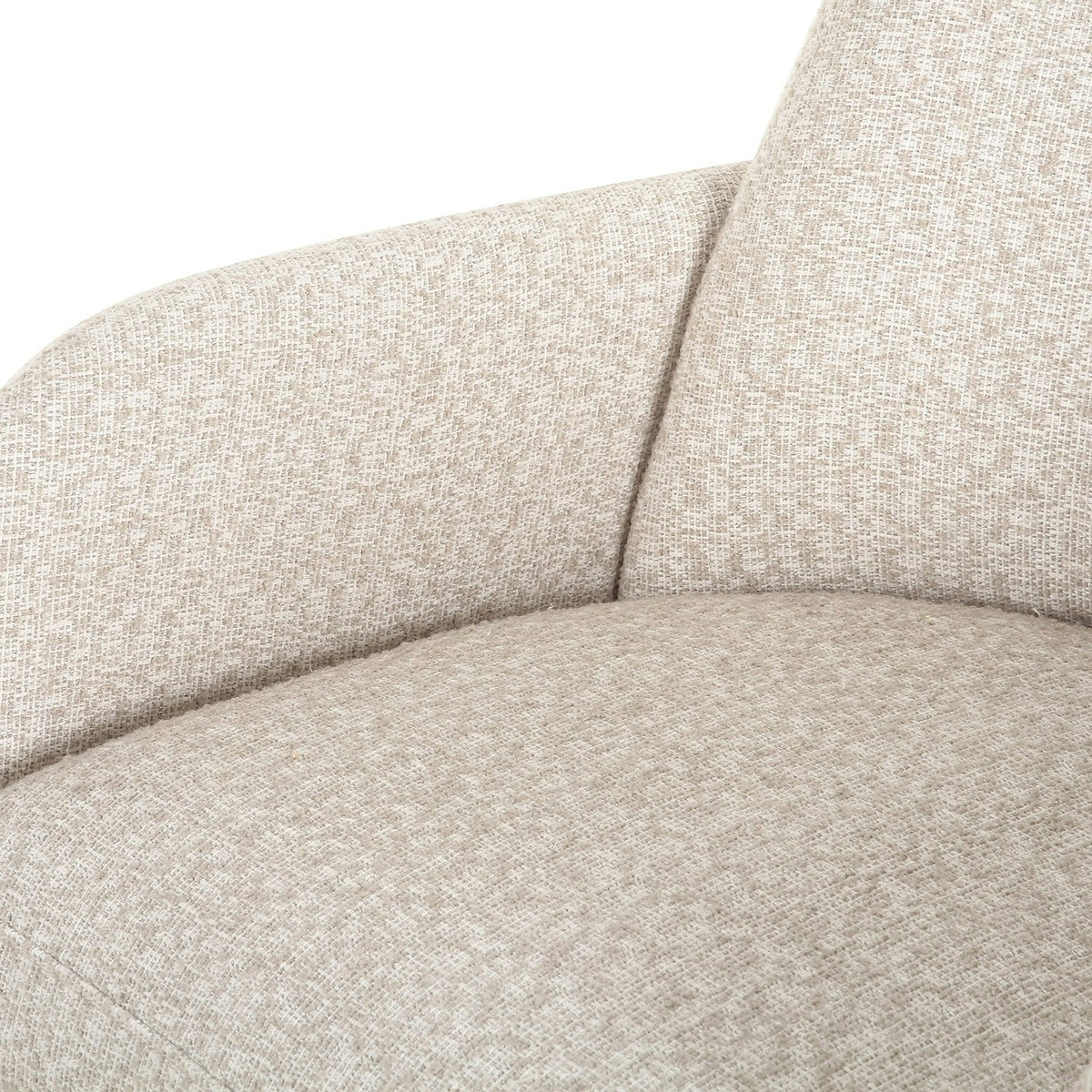 Cando - Modern Beige Fabric Dining Chair — view 5