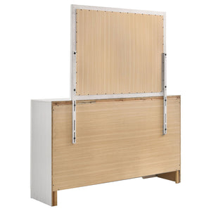 7 Drawer Dresser With Mirror - White