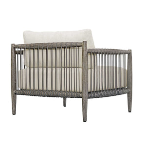 Borneo - Outdoor Lounge Chair - White / Dark Gray