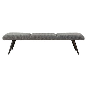 Bowtie - Charcoal Fabric Bench