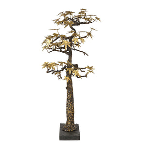Bonsai - Large Sculpture - Brass / Woodtone