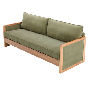 Modern 3 Seater Sofa With Armrests, Living Room Couch