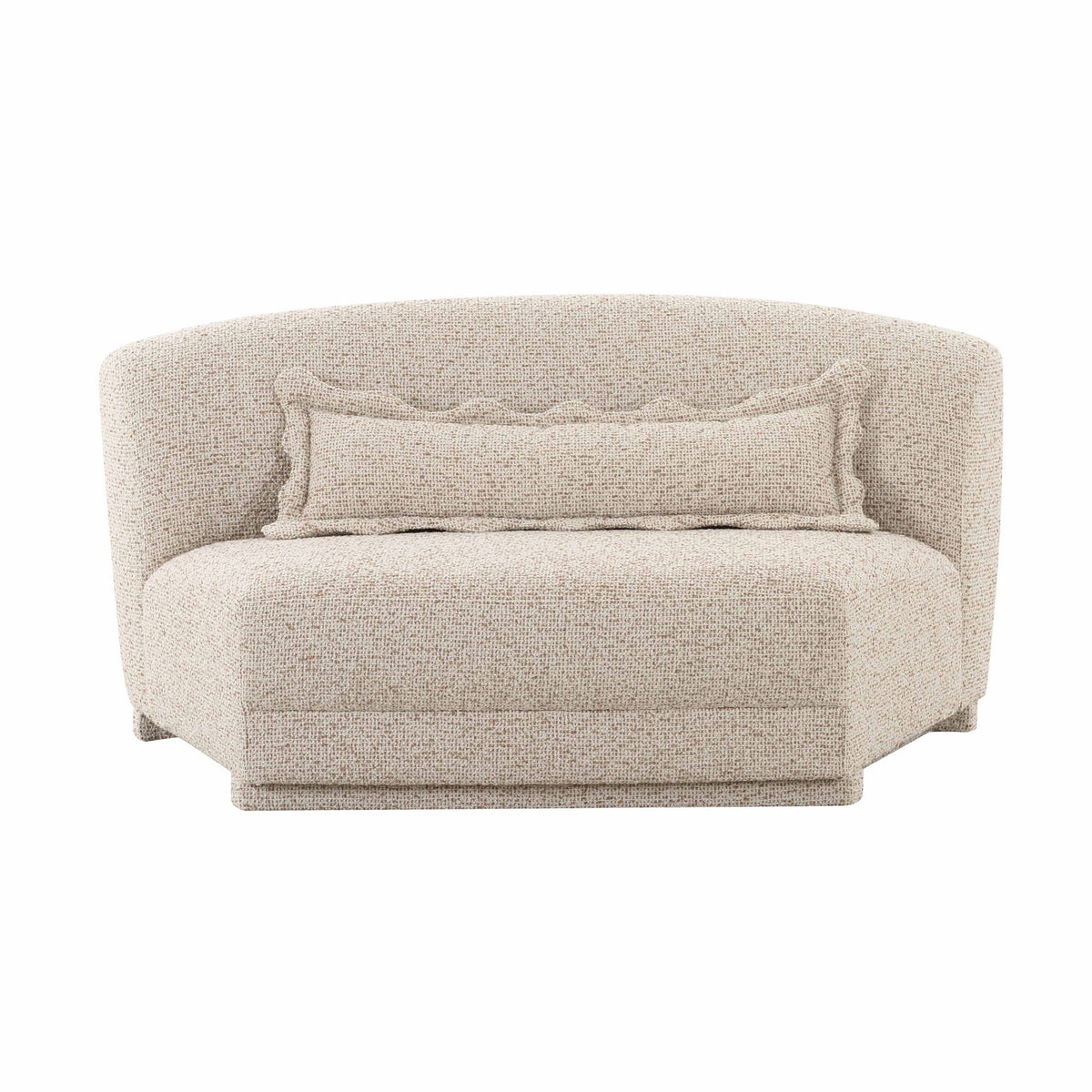 Marion - Textured Boucle Armless Loveseat - Two-Tone - R&R Furniture Gallery (Fountain Valley, CA)
