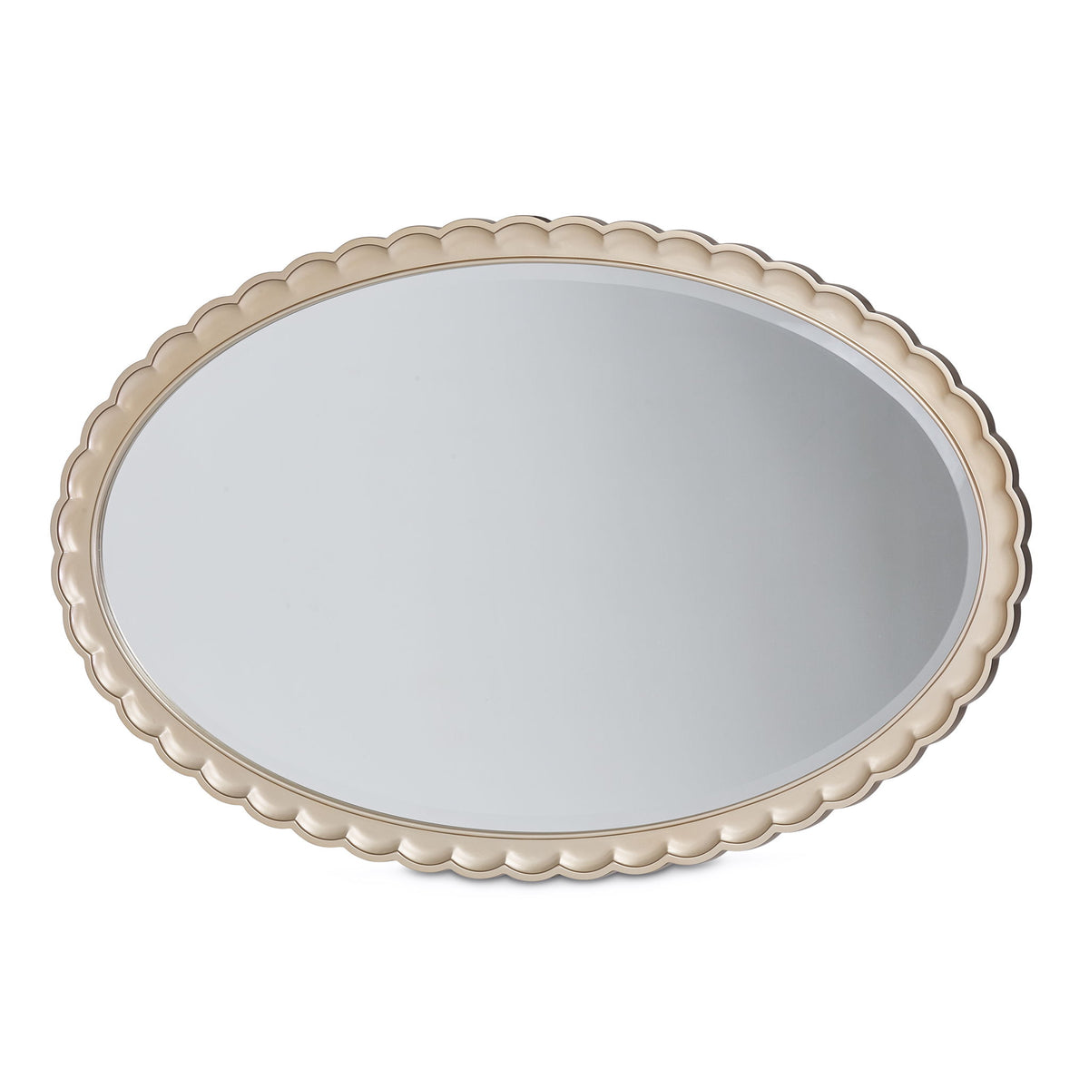 Malibu Crest - Oval Wall Mirror - Chardonnay - R&R Furniture Gallery (Fountain Valley, CA)