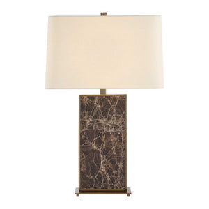 Lafferty - Marble Table Lamp - Dark Brown