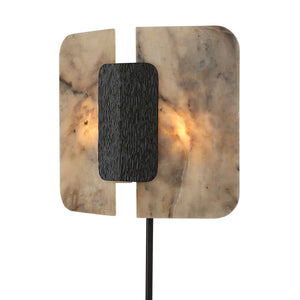 Open Book - Sconce - Dark Bronze / Beige