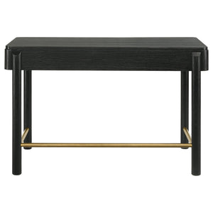 Anser - 2 Drawer Vanity Desk Makeup Table Rounded Design - Black