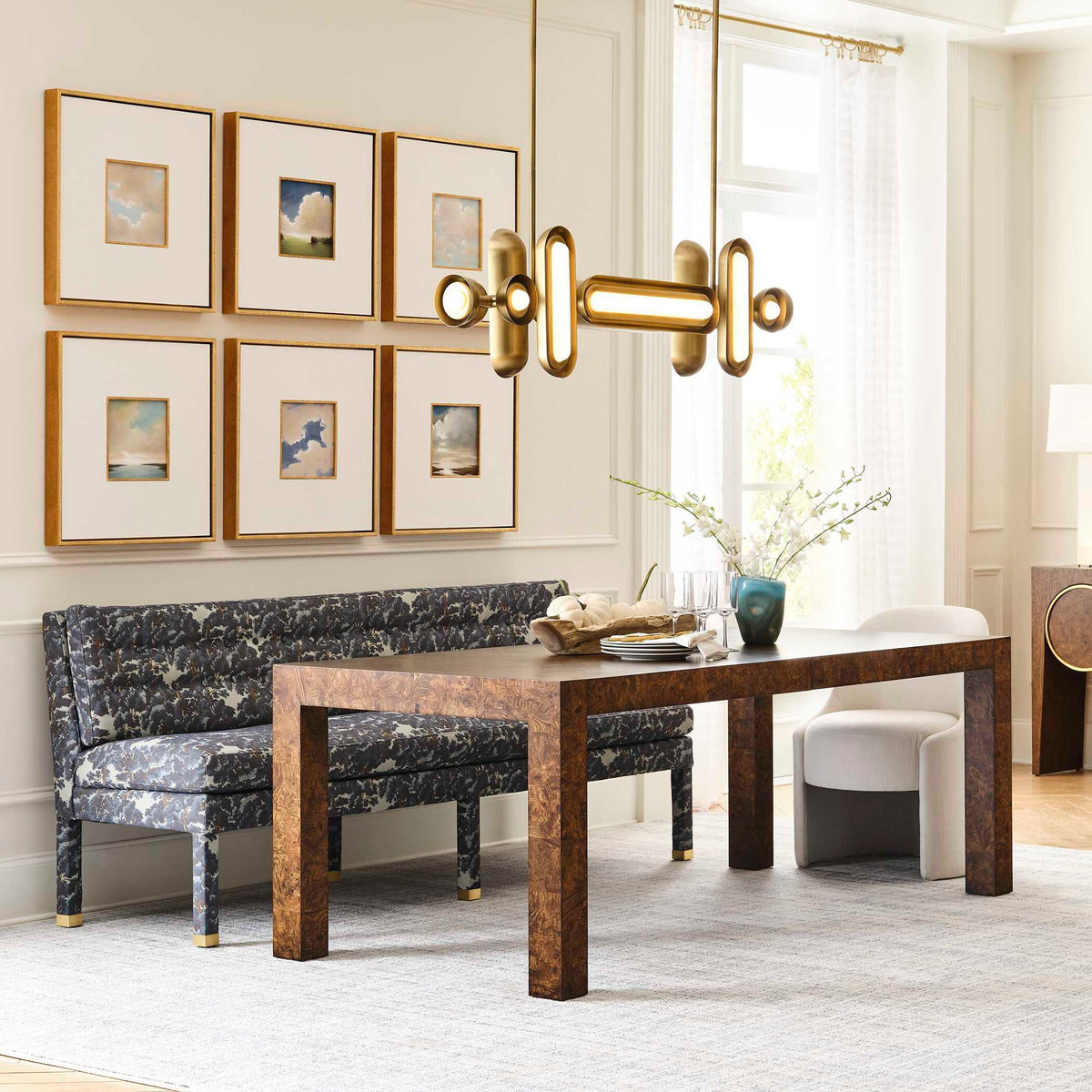 Dot Dash - 12 Light Pendant - Brass