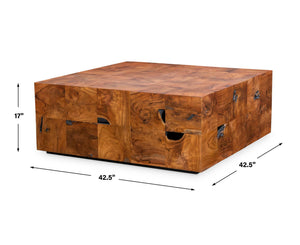 Teak Tac Toe - Coffee Table