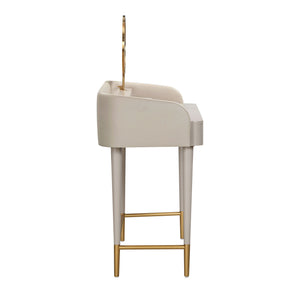 Penelope - Vegan Leather Wrapped Vanity Desk - R&R Furniture Gallery (Fountain Valley, CA)