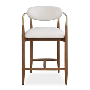 Moxie - Counter Stool - Walnut / White