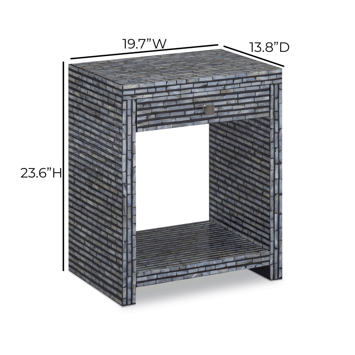Cassis - Nightstand - Black - R&R Furniture Gallery (Fountain Valley, CA)