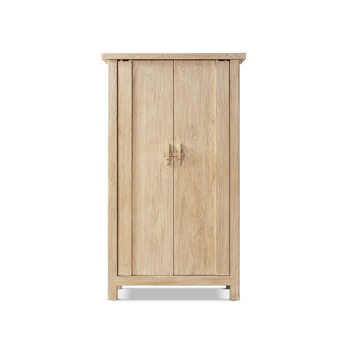 Jennifer Taylor Home Fable 2-door storage cabinet in light natural brown wood, featuring a sleek accent cabinet design.