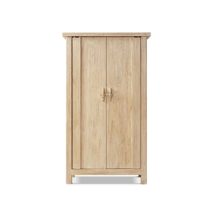 Jennifer Taylor Home Fable 2-door storage cabinet in light natural brown wood, featuring a sleek accent cabinet design.