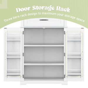 Bathroom Storage Cabinet With Drawer And Adjustable Shelf