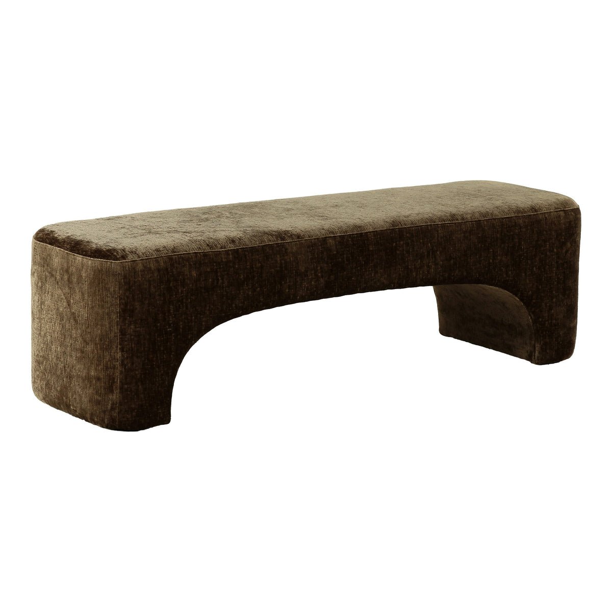 Siegal - Modern Brown Fabric Bench