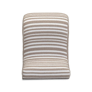 Senna - Jacquard Organic Stripes Accent Chair - Taupe