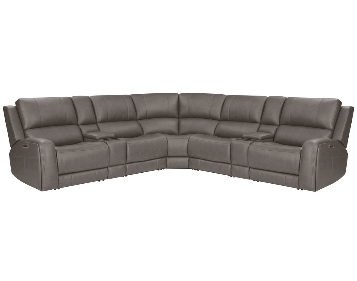 Belmont - Zero Gravity Power Reclining Sectional With Power Adjustable Headrests - R&R Furniture Gallery (Fountain Valley, CA)