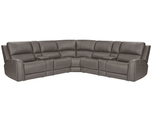 Belmont - Zero Gravity Power Reclining Sectional With Power Adjustable Headrests - R&R Furniture Gallery (Fountain Valley, CA)