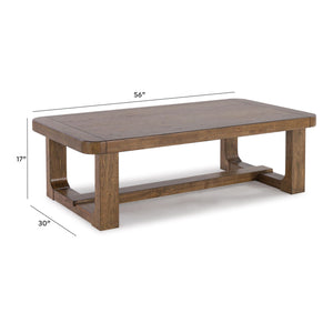 Cabalynn - Rectangular Cocktail Table - Light Brown