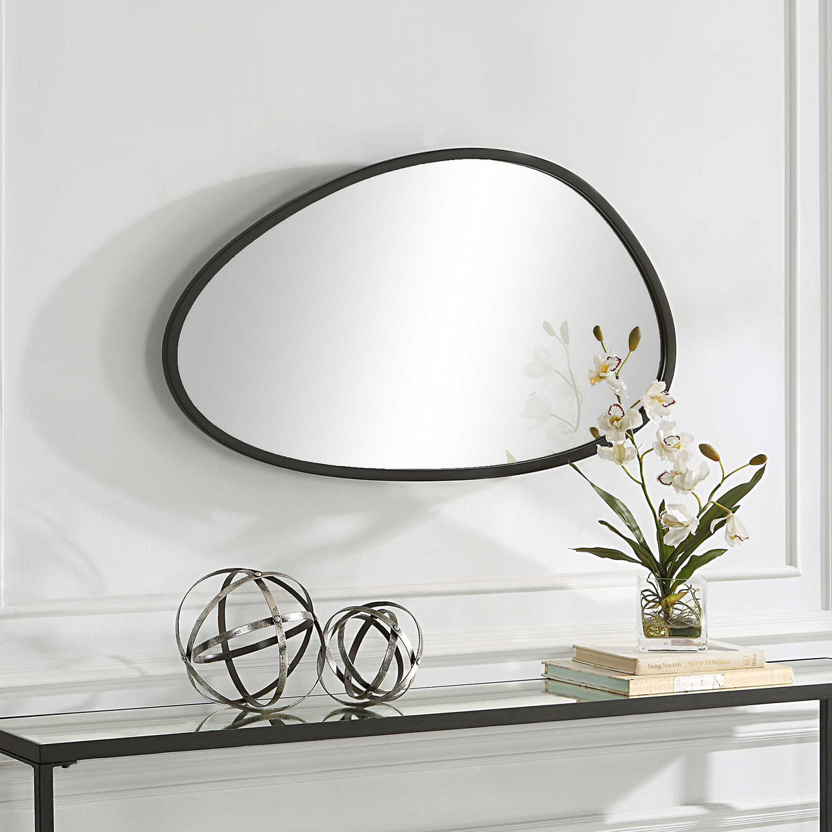 Asymmetrical Mirror - Matte Black