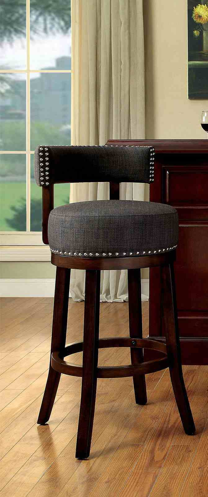 Lynsey - 30" Bar Stool, Gray