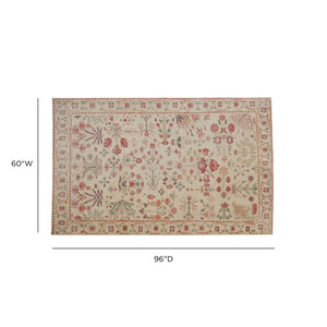 Jardin - 5' x 8' Hand Woven Wool Area Rug - Brown