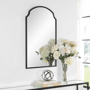 Beautiful Arch Mirror - Satin Black