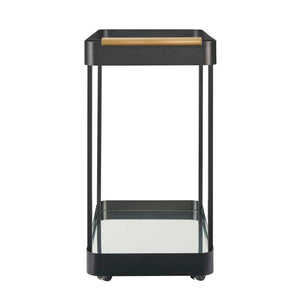 Vesper - Iron Bar Cart - Black / Brass