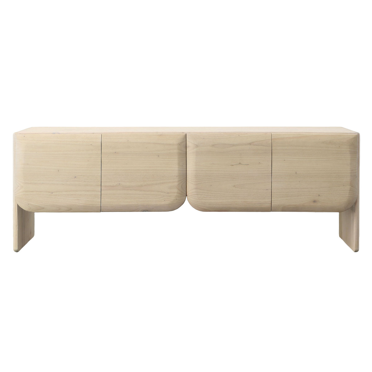 Alaia - Sideboard With Media Holes - Bleached Natural