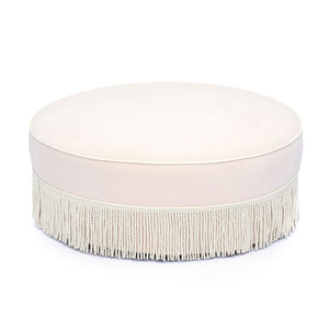 Tassy - Tasseled Round Ottoman