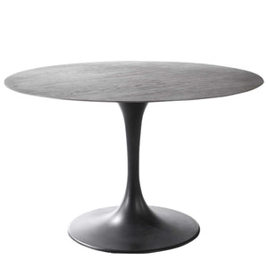 Brando - 48" Dining Table - Black / Woodtone