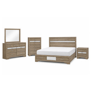 Ryder - 5 Piece Bedroom Set With Drawer Footboard
