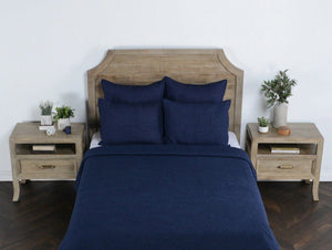 Elara - Standard Sham - Indigo