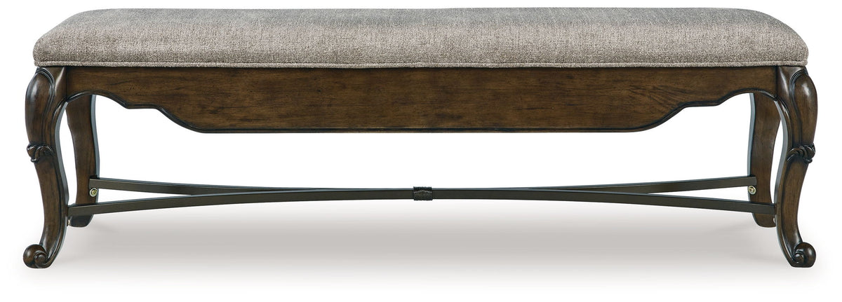 Maylee - Upholstered Storage Bench - Dark Brown - R&R Furniture Gallery (Fountain Valley, CA)