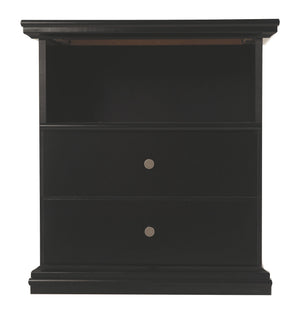 Maribel - One Drawer Night Stand - Black - R&R Furniture Gallery (Fountain Valley, CA)