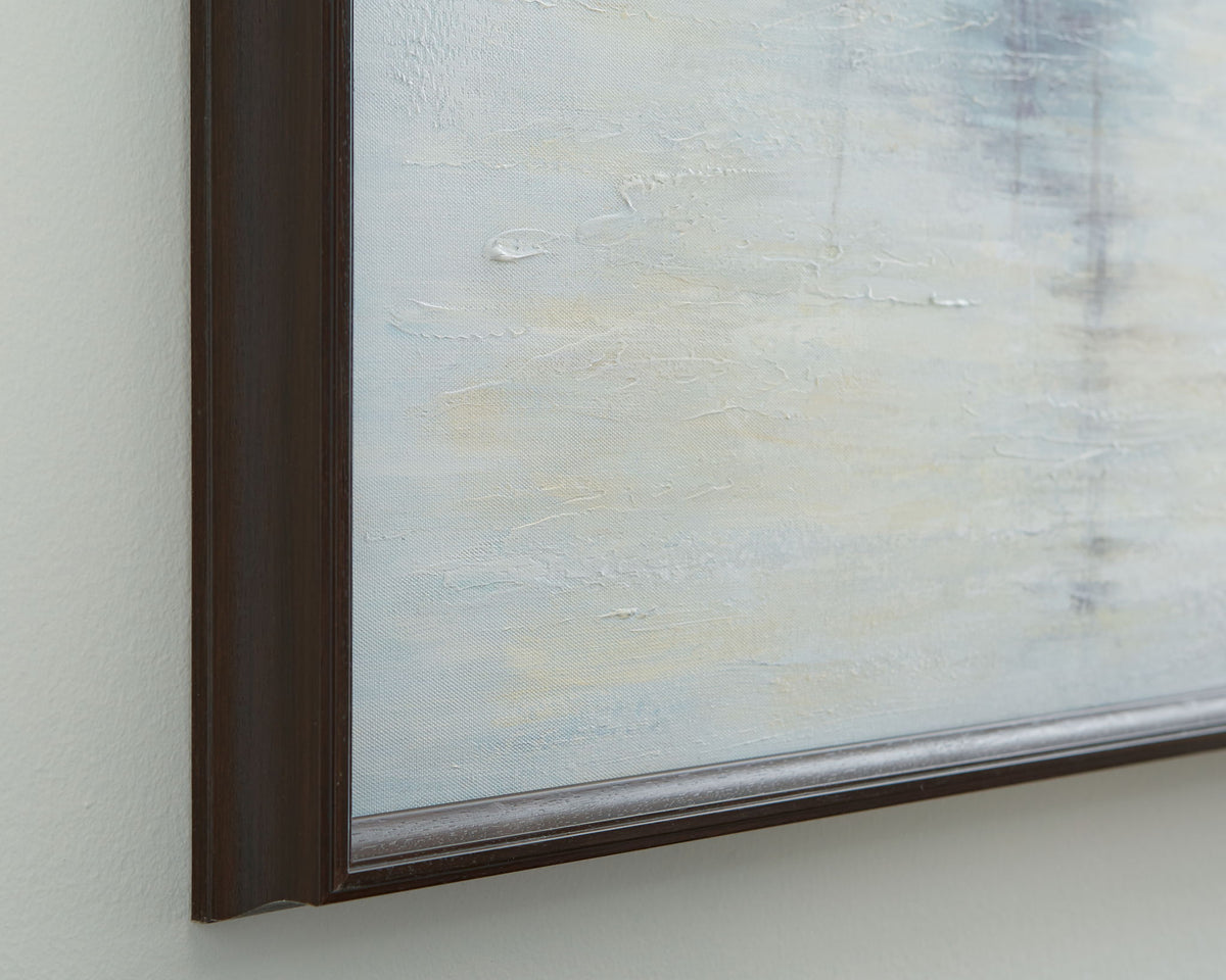 Worthney - Wall Art - Blue / White / Brown - R&R Furniture Gallery (Fountain Valley, CA)