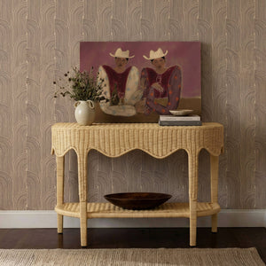 Sally - Rattan Console Table - Natural - R&R Furniture Gallery (Fountain Valley, CA)