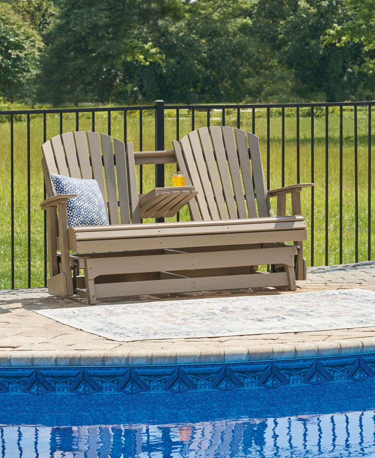 Hyland Wave - Glider Loveseat - R&R Furniture Gallery (Fountain Valley, CA)