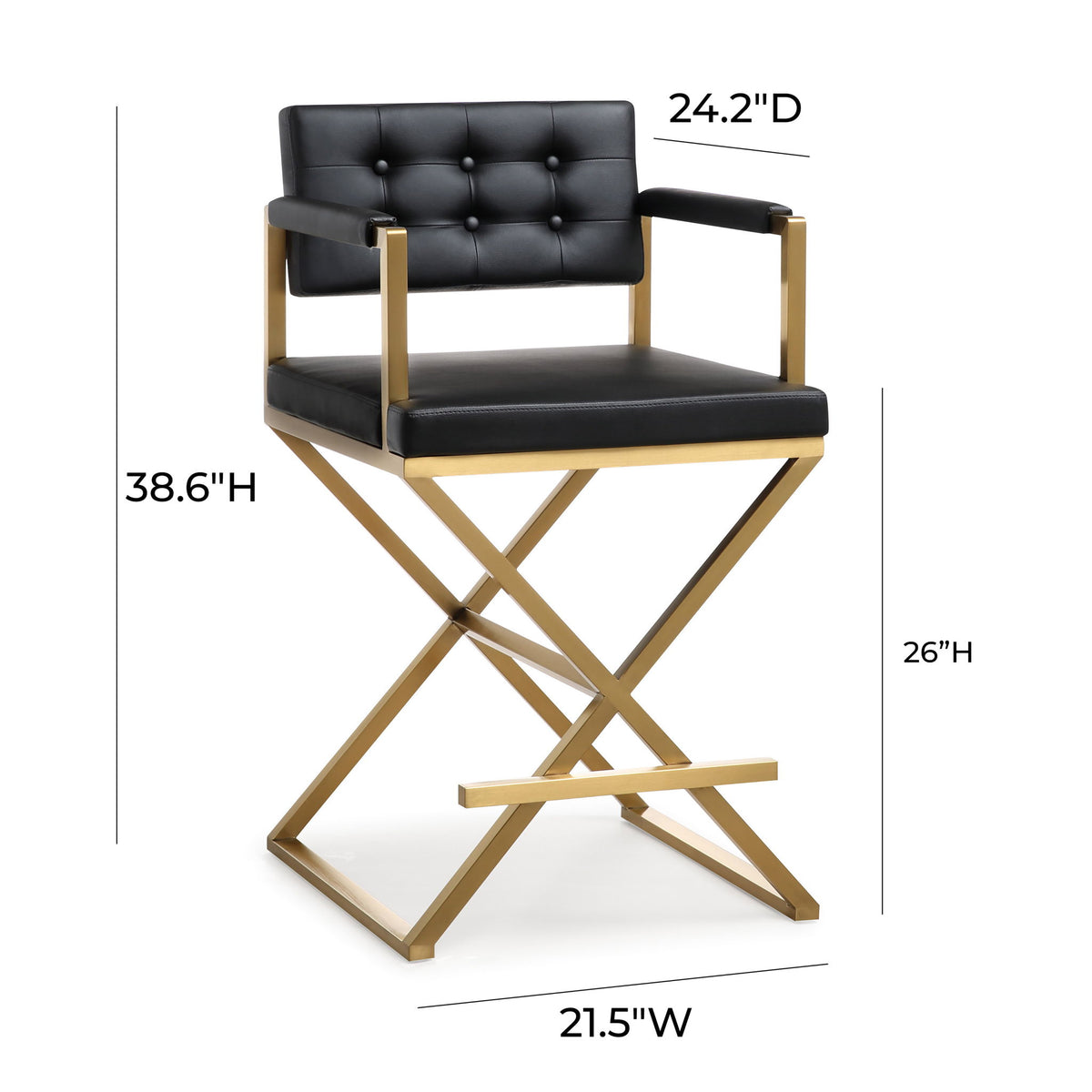 Director - Steel Counter Stool - R&R Furniture Gallery (Fountain Valley, CA)