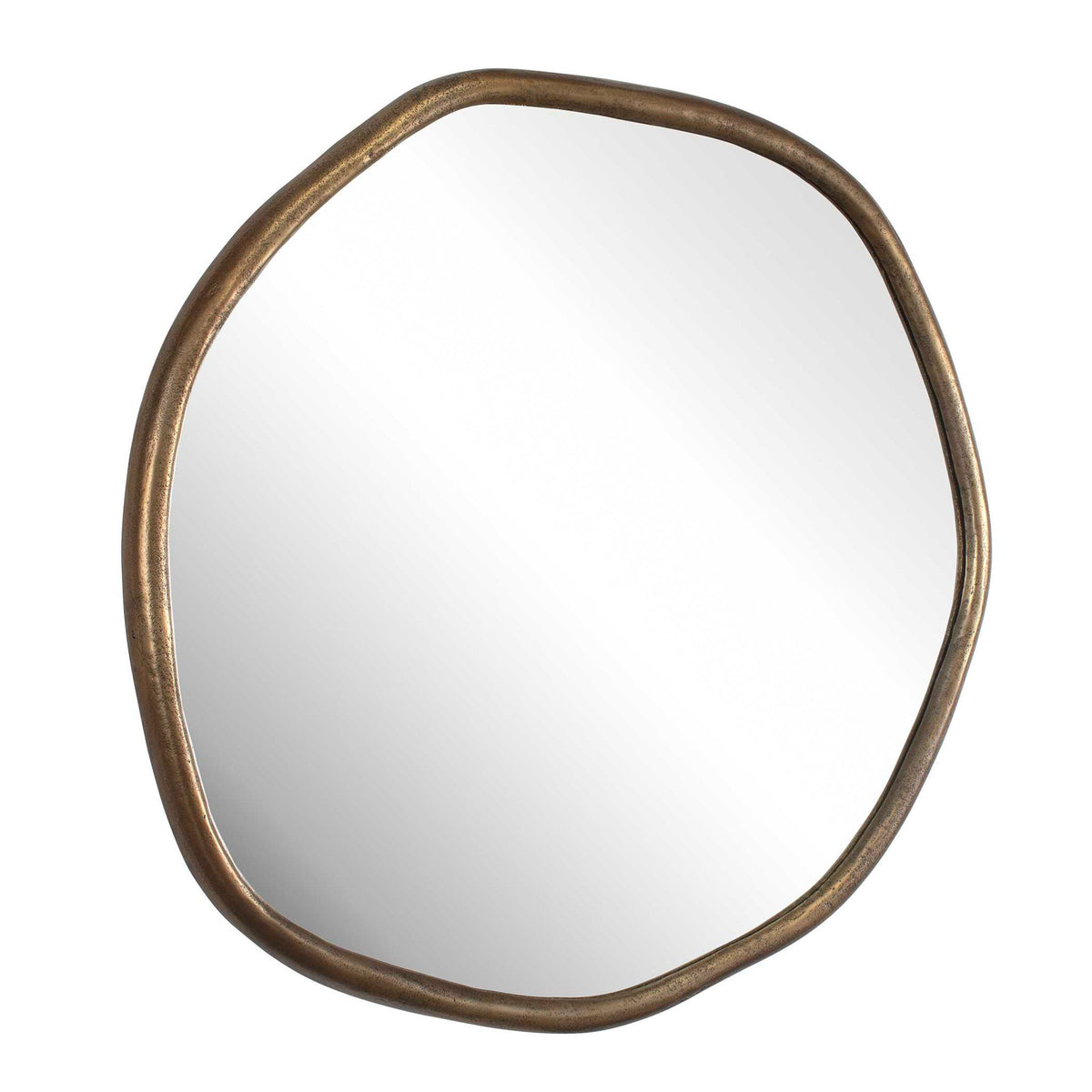 Ambrose - Indoor-Outdoor Round Mirror - Brass / Gold