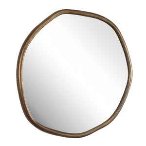 Ambrose - Indoor-Outdoor Round Mirror - Brass / Gold