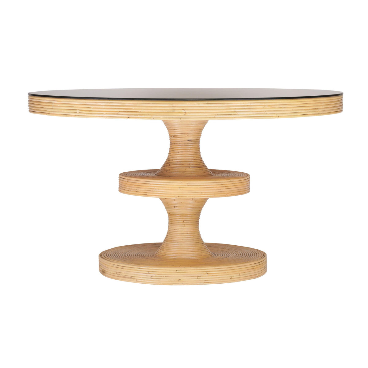 Apollonia - Rattan Round Dining Table - Natural - R&R Furniture Gallery (Fountain Valley, CA)
