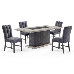 Dining Table, Fits Up To 6 People - Gray